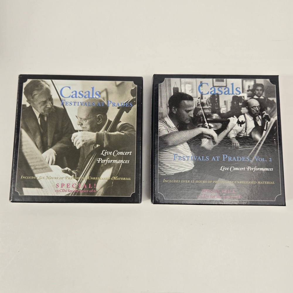 Pablo Casals - Festivals at Prades Vol 1 & 2 25 CD Music & Arts Set VG+/NM